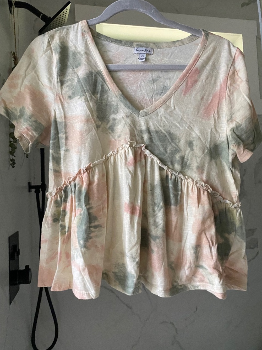 Sage tiedye shirt tween teen large